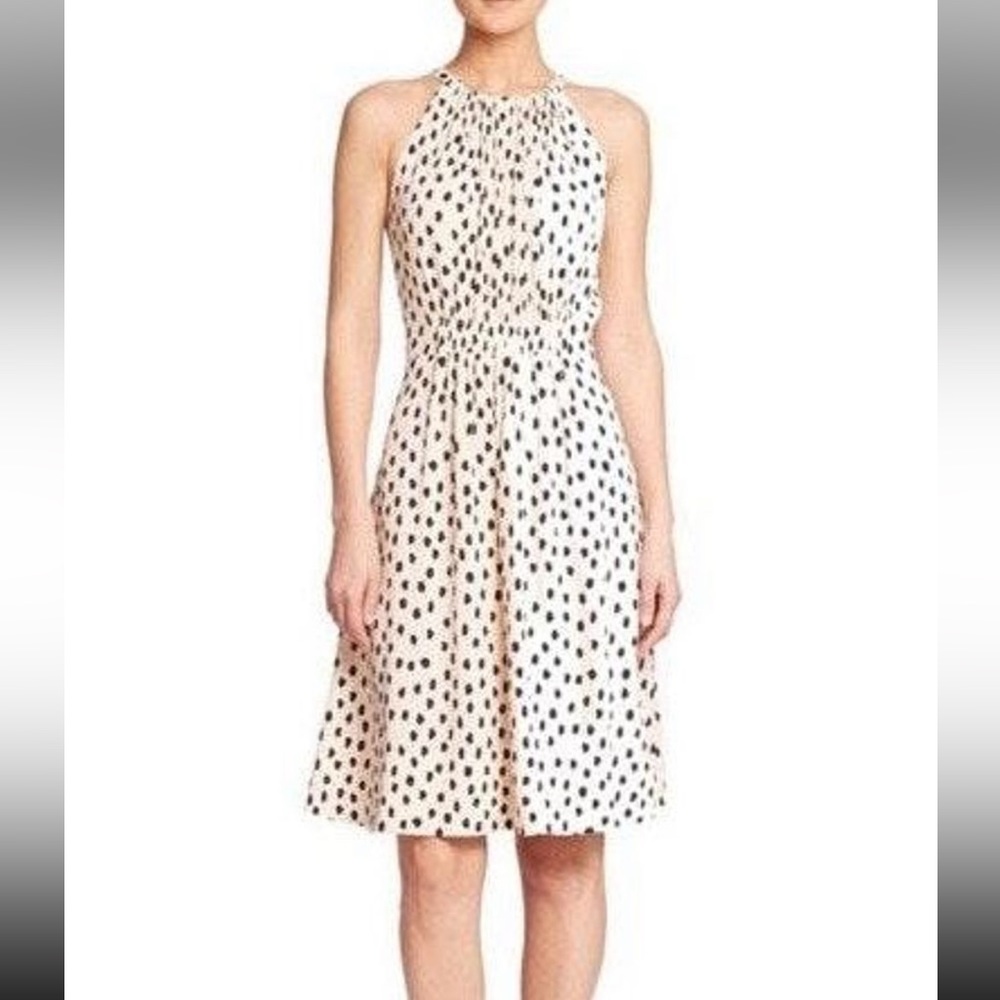 Kate Spade High Neck Spot Dress
